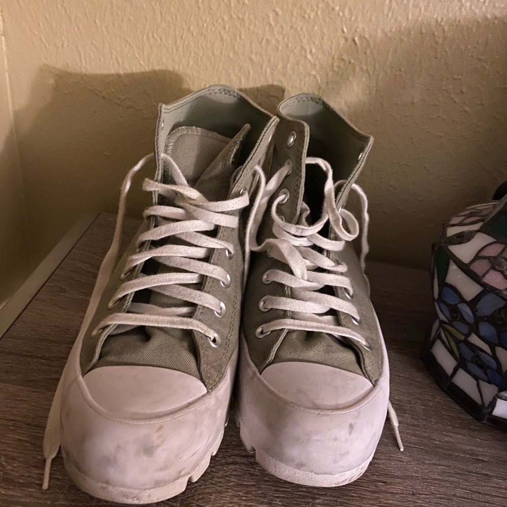 Green lugged converse